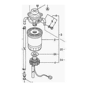 Yanmar brndstoffilter komplet 129574-55800