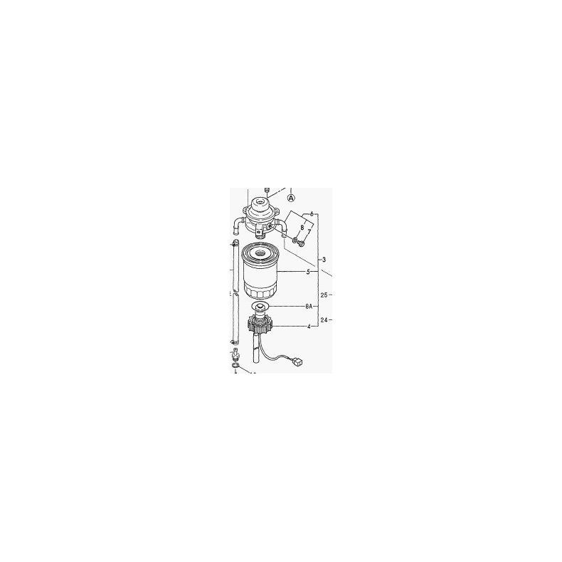 Yanmar brndstoffilter komplet 129574-55800